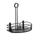 Tablecraft Versa Rack Black Half Size Rack with Merchandising Ring, 8.25 x 6 x 9 inch -- 2 per case