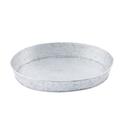 Tablecraft Galvanized Steel with Pebble Texture Oval Diner Platter, 12 x 8.5 x 1.75 inch