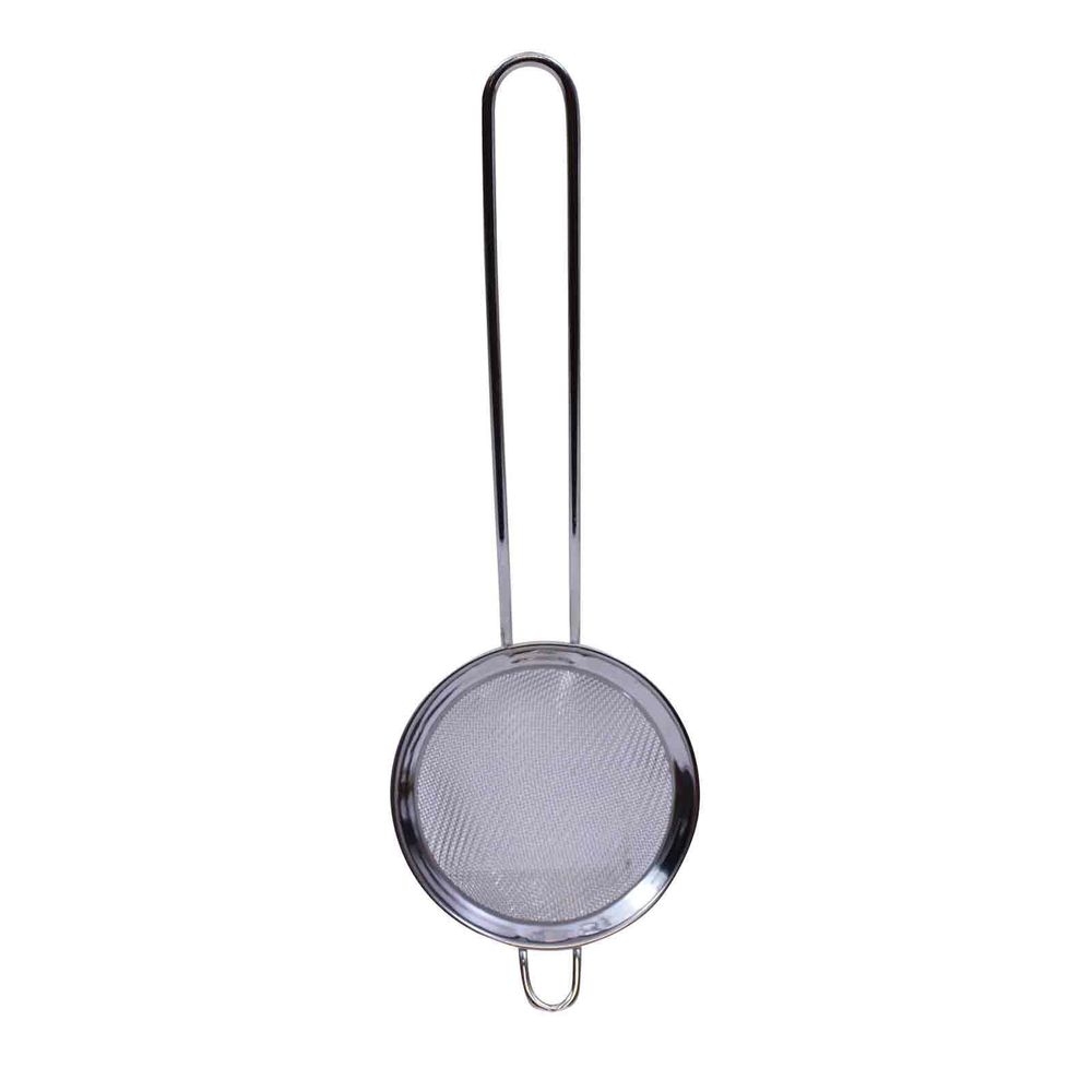 Tablecraft Stainless Steel Fine Mesh Cocktail Strainer, 2.75 x 2.75 x 8 inch -- 12 per case