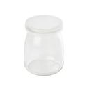 Tablecraft 6 Ounce Glass Single Serve Jar with Lid, 12 count