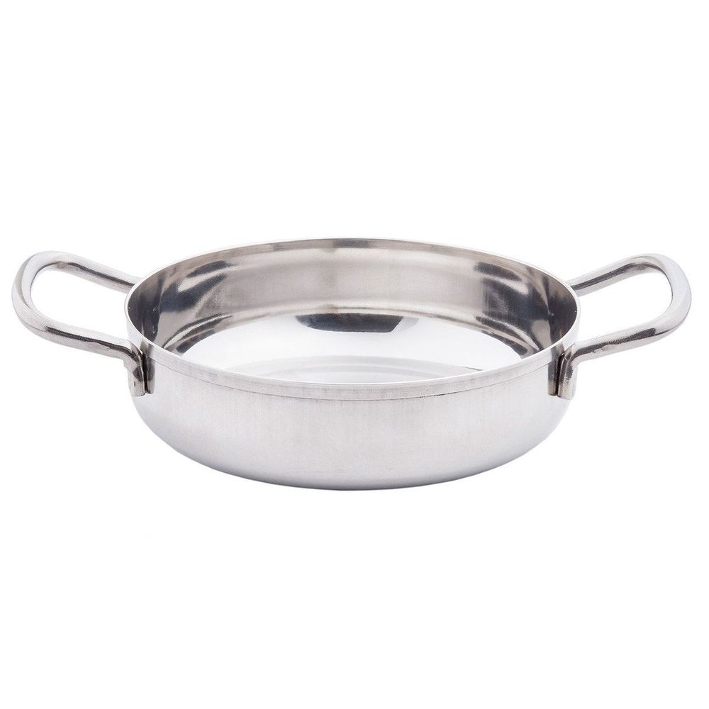 Tablecraft Stainless Steel Mini Brazier with Handles, 6 inch