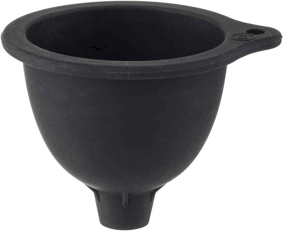 Tablecraft Black Silicone Funnel for Squeeze Bottles, 4.5 x 3.875 x 3.25 inch