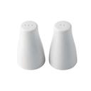 Tablecraft White Melamine Round Salt and Pepper Shaker Set, 1.25 Ounce Capacity