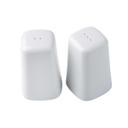 Tablecraft White Melamine Square Salt and Pepper Shaker Set, 1.25 Ounce Capacity