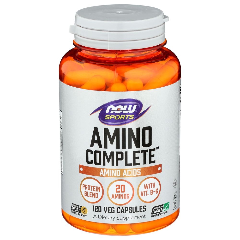Now Foods Amino Complete Dietary Supplement Capsules, 120 count
