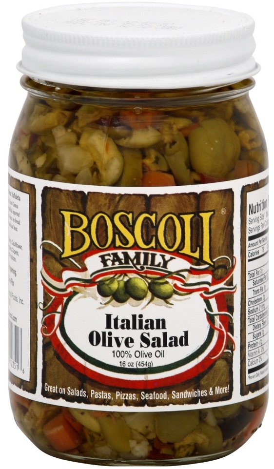 Boscoli Italian Oil Olive Salad, 15.5 Ounce -- 6 per case