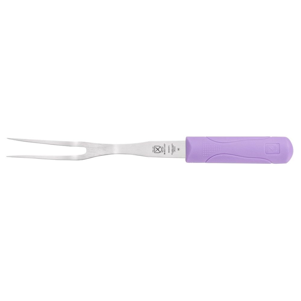 Mercer Culinary Millennia Purple Handle Fork, 8 inch