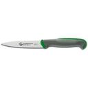 Ambrogio Sanelli Tecna Green Paring Knife with Semi Polished Blade Finishing, 4.25 inch