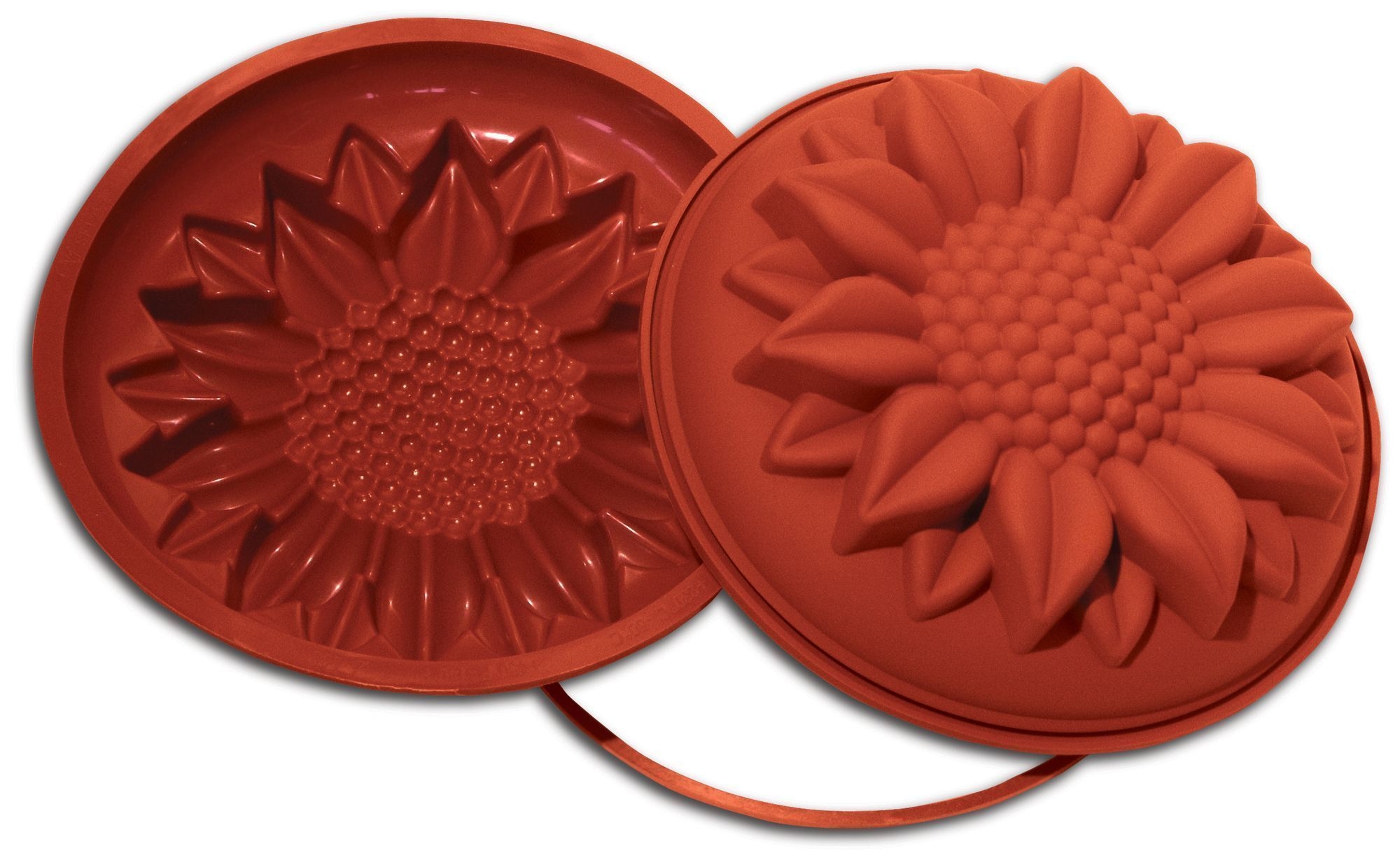Silikomart Uniflex Alimentary Silicone Sunflower Mold, 10.25 inch Diameter x 2.75 inch Height Cavity