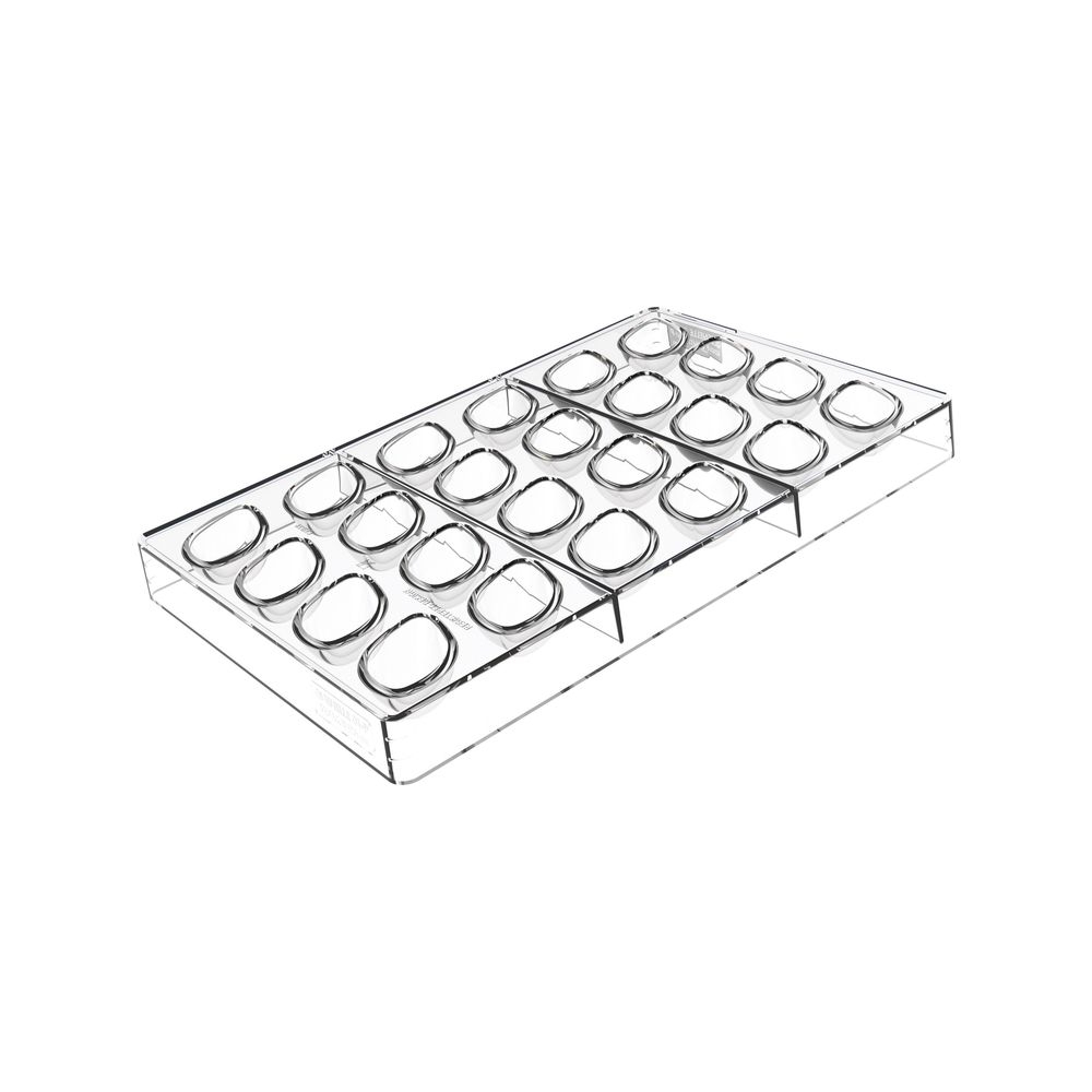 Silikomart Kit Quenelle 01 Tritan and Silicone Mold Kit, 1.65 x 1 x 0.67 inch