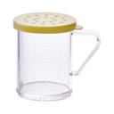 Winco WINPDG10Y Plastic Dredge with Yellow Color Snap-on Lid, 10 Ounce Capacity