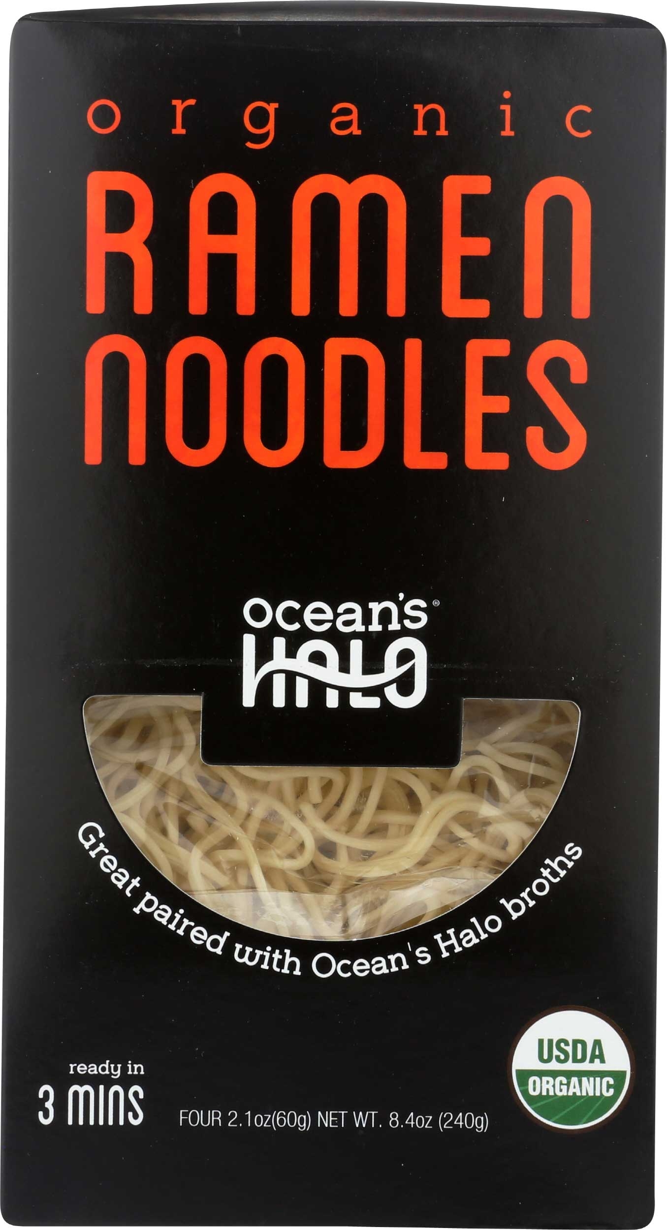 Oceans Halo Organic Ramen Noodle, 8.4 Ounce -- 5 per case