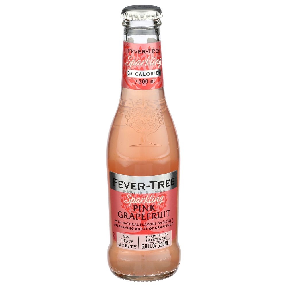 Fever-Tree Sparkling Pink Grapefruit Soda, 6.8 Fluid Ounce -- 24 per case