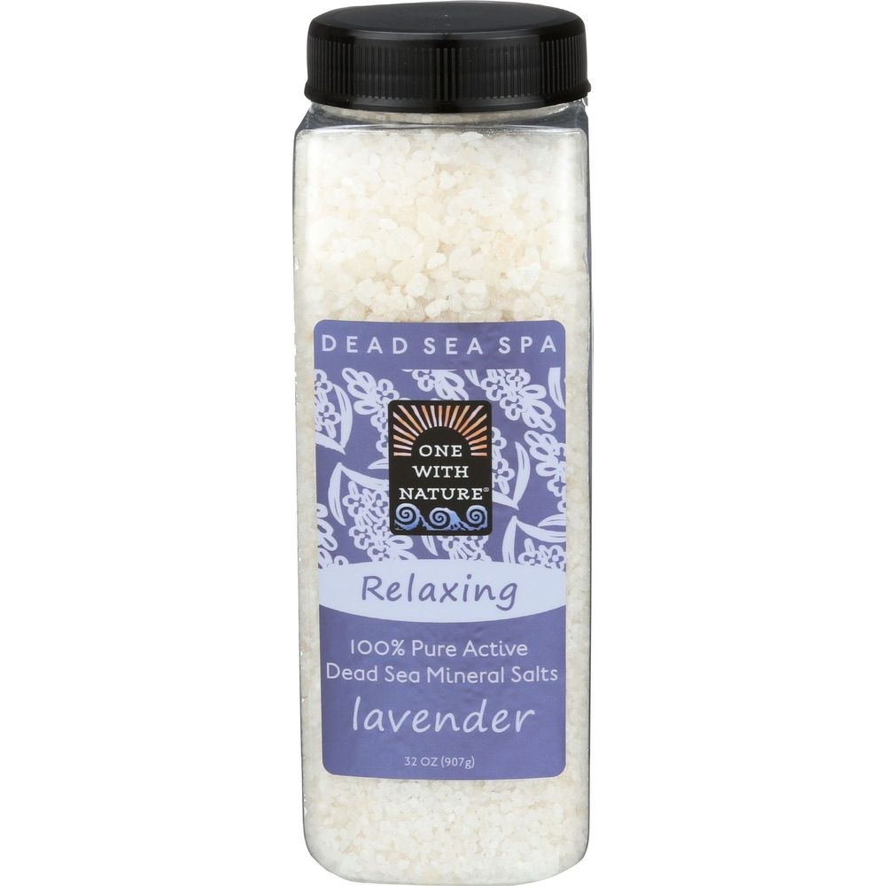 One With Nature Relaxing Lavender Bath Salt, 32 Ounce