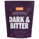 Tcho Dark and Bitter Unsweetened Baking Chocolate, 8 Ounce -- 6 per case