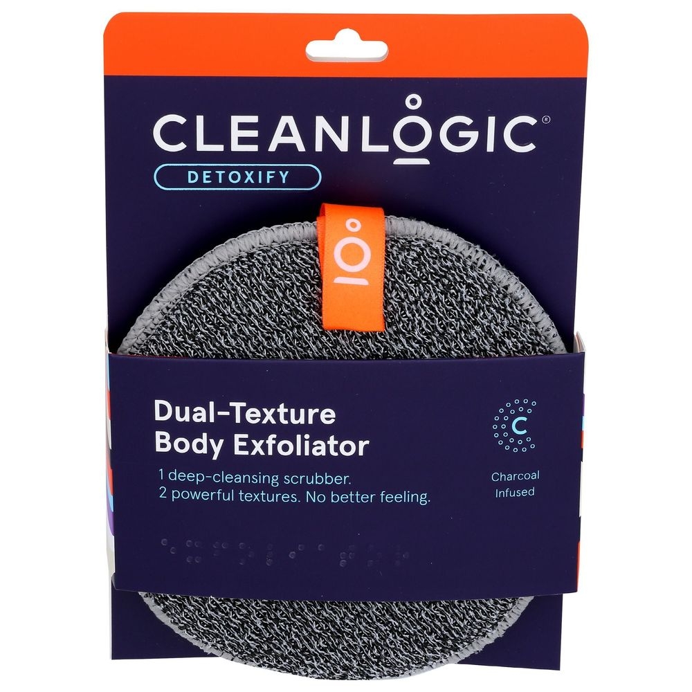 Cleanlogic Charcoal Dual Texture Body Exfoliater