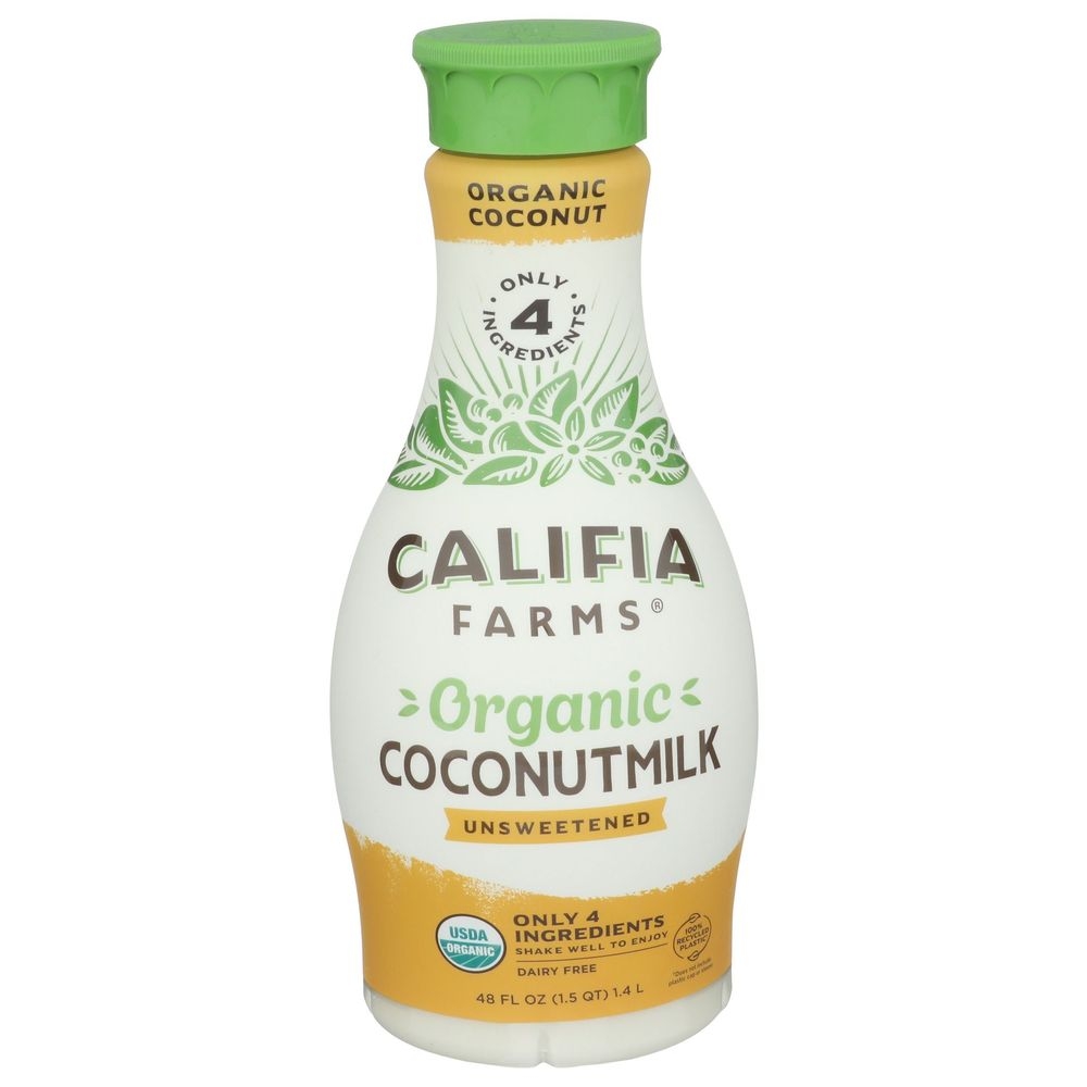 Califia Farms Organic Coconut Milk, 48 Fluid Ounce -- 6 per case