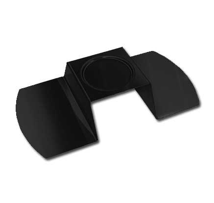 Rosseto Round Black Matte Burner Stand, 14 x 7.25 x 2.5 inch