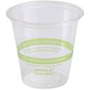 World Centric Ingeo Compostable Clear Cup, 3 Ounce -- 2500 per case.