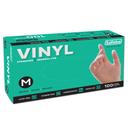 Safeko Medium Clear Powder Free Vinyl Industrial Gloves, 100 count -- 10 per case