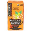 Clipper Organic Orange and Turmeric Herbal Tea, 20 tea bags -- 6 per case