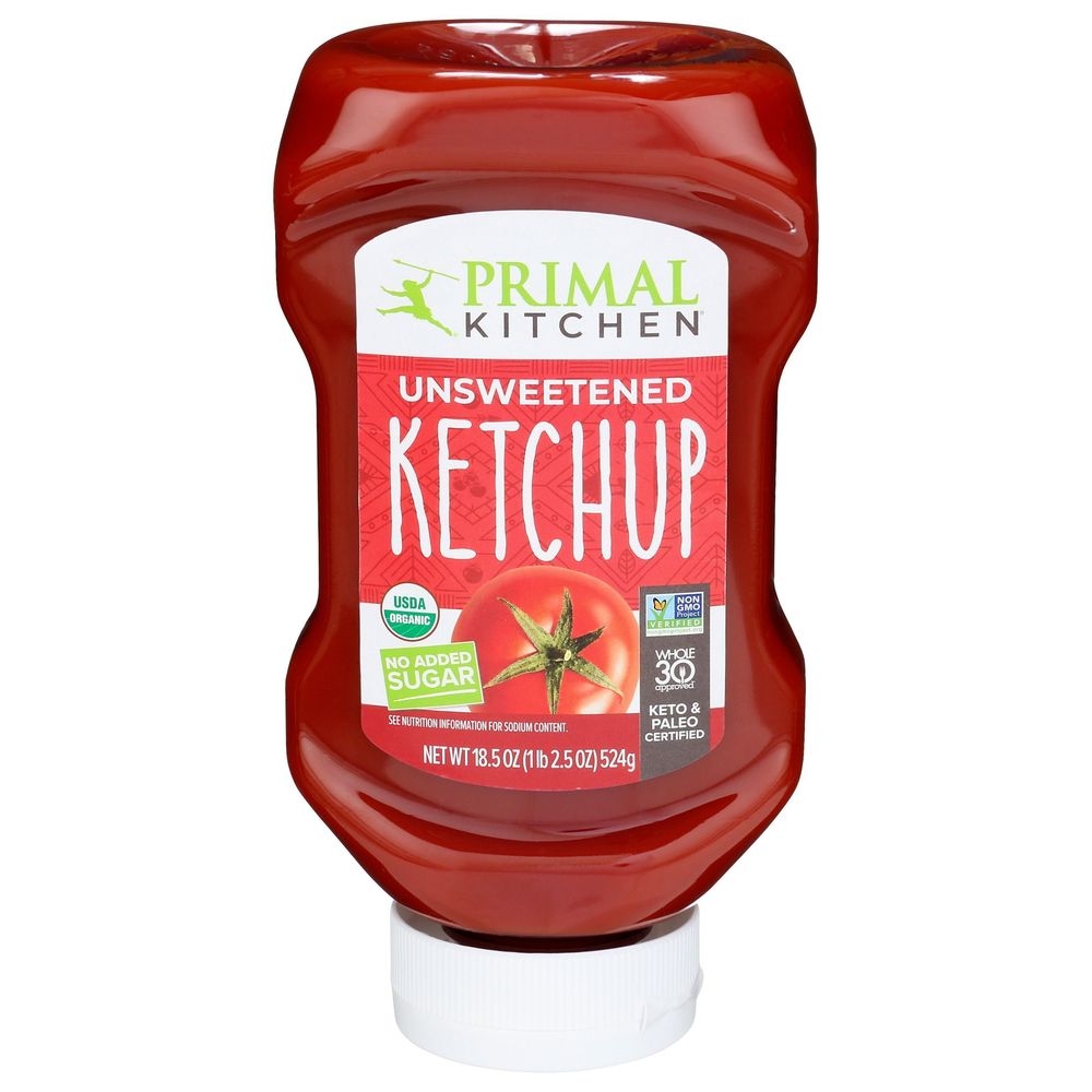 Primal Kitchen Organic Unsweetened Ketchup, 18.5 Fluid Ounce -- 6 per case