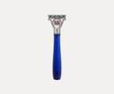 Bulldog Blue Handle Sensitive Glass Razor with 5 Blade