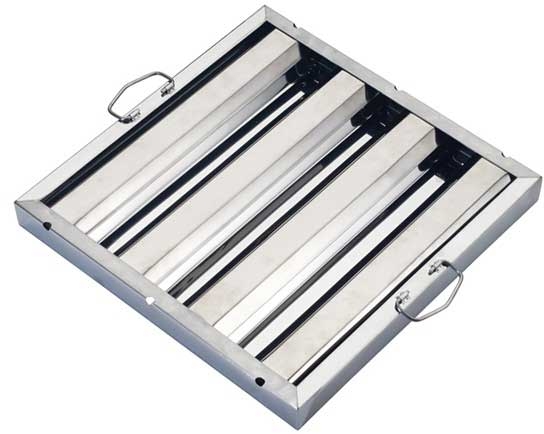 Winco Stainless Steel Hood Filter, 16 x 16 x 1 1/2 inch -- 6 per case