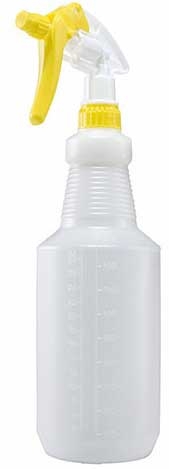Winco Plastic Yellow Spray Bottle, 28 Ounce -- 50 per case