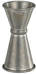 Winco After5 18/8 Stainless Steel Crafted Steel Finish Jigger with Inner Marking Lines, 1/2 x 3/4 Ounce -- 120 per case