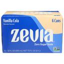 Zevia Zero Sugar Vanilla Cola Soda, 12 Fluid Ounce -- 24 per case