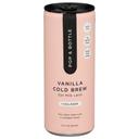 Pop and Bottle Vanilla Cold Brew Oat Milk Latte with Collagen, 8 Fluid Ounce -- 12 per case