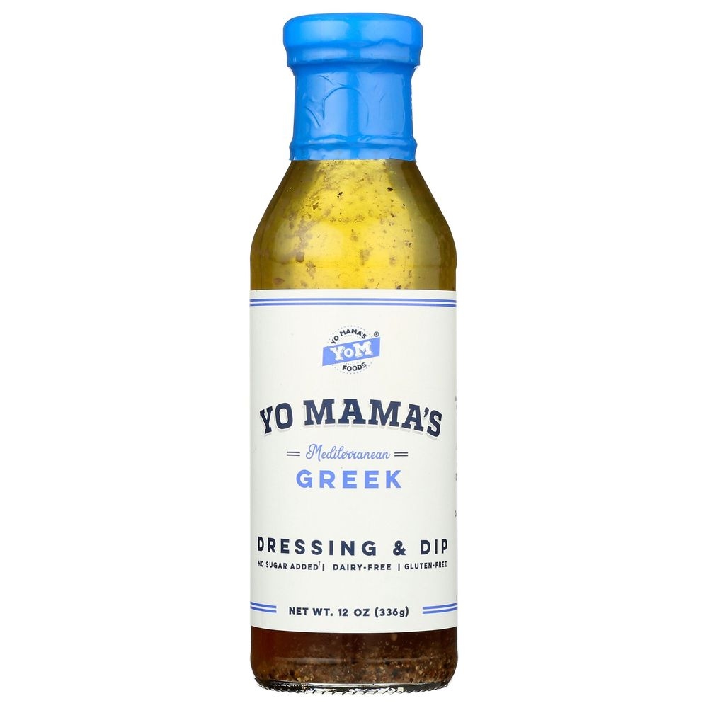 Yo Mamas Foods Greek Dressing and Dip, 12 Ounce -- 6 per case