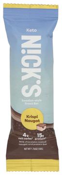 Nicks Keto Krispi Nougat Protein Bar, 1.76 Ounce -- 12 per case