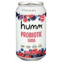 Humm Berry Cream Probiotic Soda, 12 Fluid Ounce -- 6 per case