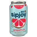 Brew Dr Sipjoy Organic Grapefruit Probiotic Sparkling Water, 12 Fluid Ounce -- 12 per case