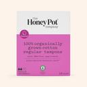 The Honey Pot Organic Regular and Unscented Cotton Tampons, 18 count