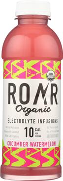Roar Organic Cucumber Watermelon Electrolyte Infusion Sports Drink, 18 Ounce -- 12 per case