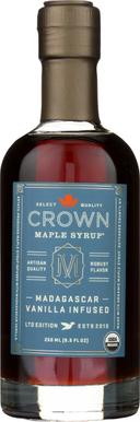 Crown Maple Madagascar Vanilla Maple Syrup, 8.5 Fluid Ounce -- 8 per case