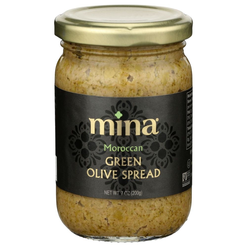 Mina Moroccan Green Olive Spread, 7 Ounce -- 6 per case