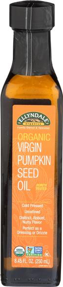 Ellyndale Organics Virgin Pumpkin Seed Oil, 8.45 Fluid Ounce -- 6 per case