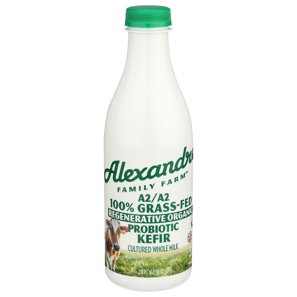 Alexandre Family Farm Regenerative Organic A2/A2 Grass-Fed Probiotic Kefir, 28 Fluid Ounce -- 6 per case