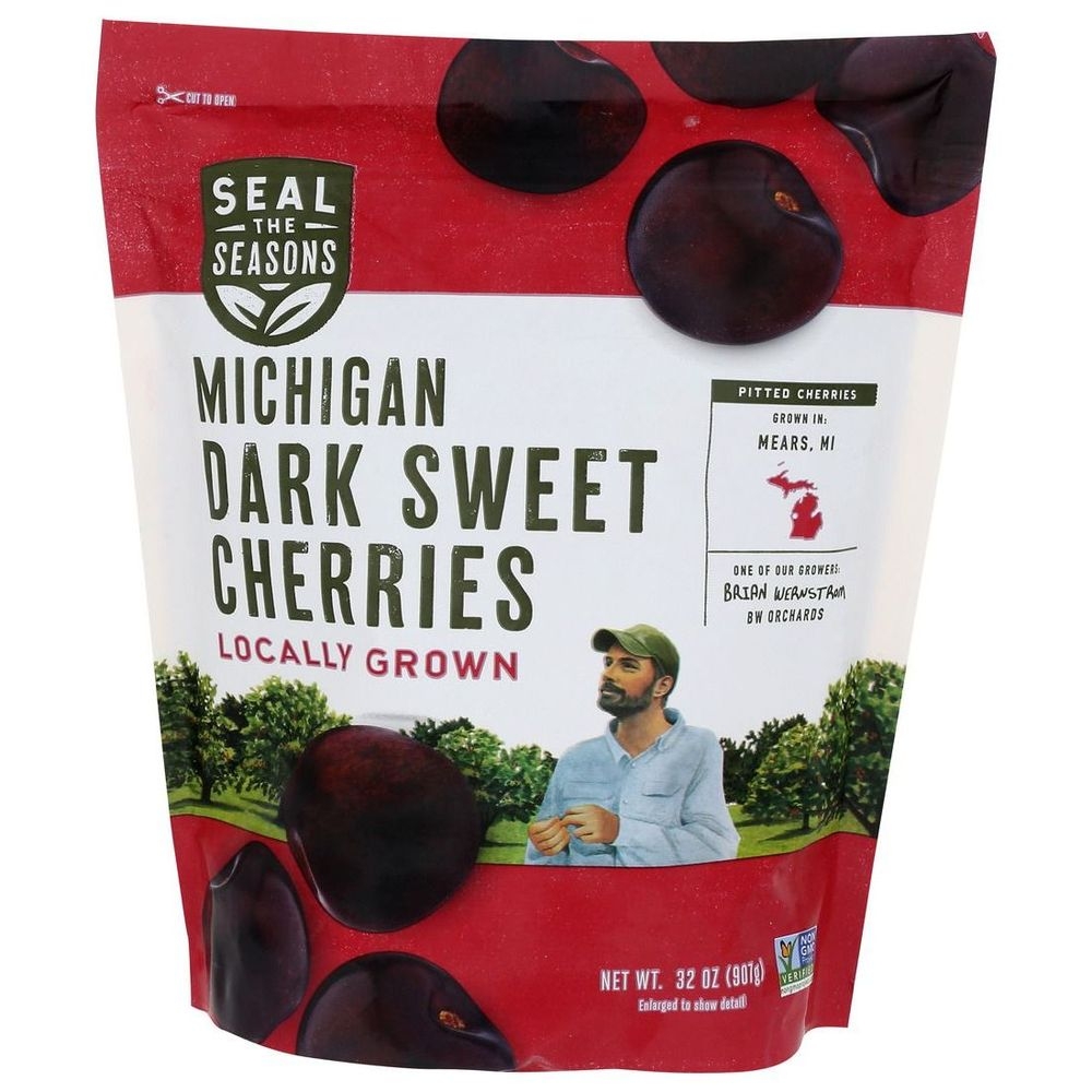 Seal The Seasons Michigan Dark Sweet Cherries, 32 Ounce -- 6 per case