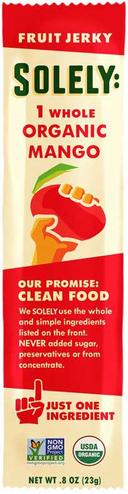 Solely Organic Mango Fruit Jerky, 0.8 Ounce -- 12 per case