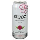 Steaz Antioxidant Brew Organic Zero Calorie Raspberry Iced Green Tea, 16 Fluid Ounce -- 12 per case