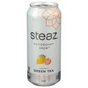 Steaz Antioxidant Brew Organic Zero Calorie Peach Mango Iced Green Tea, 16 Fluid Ounce -- 12 per case