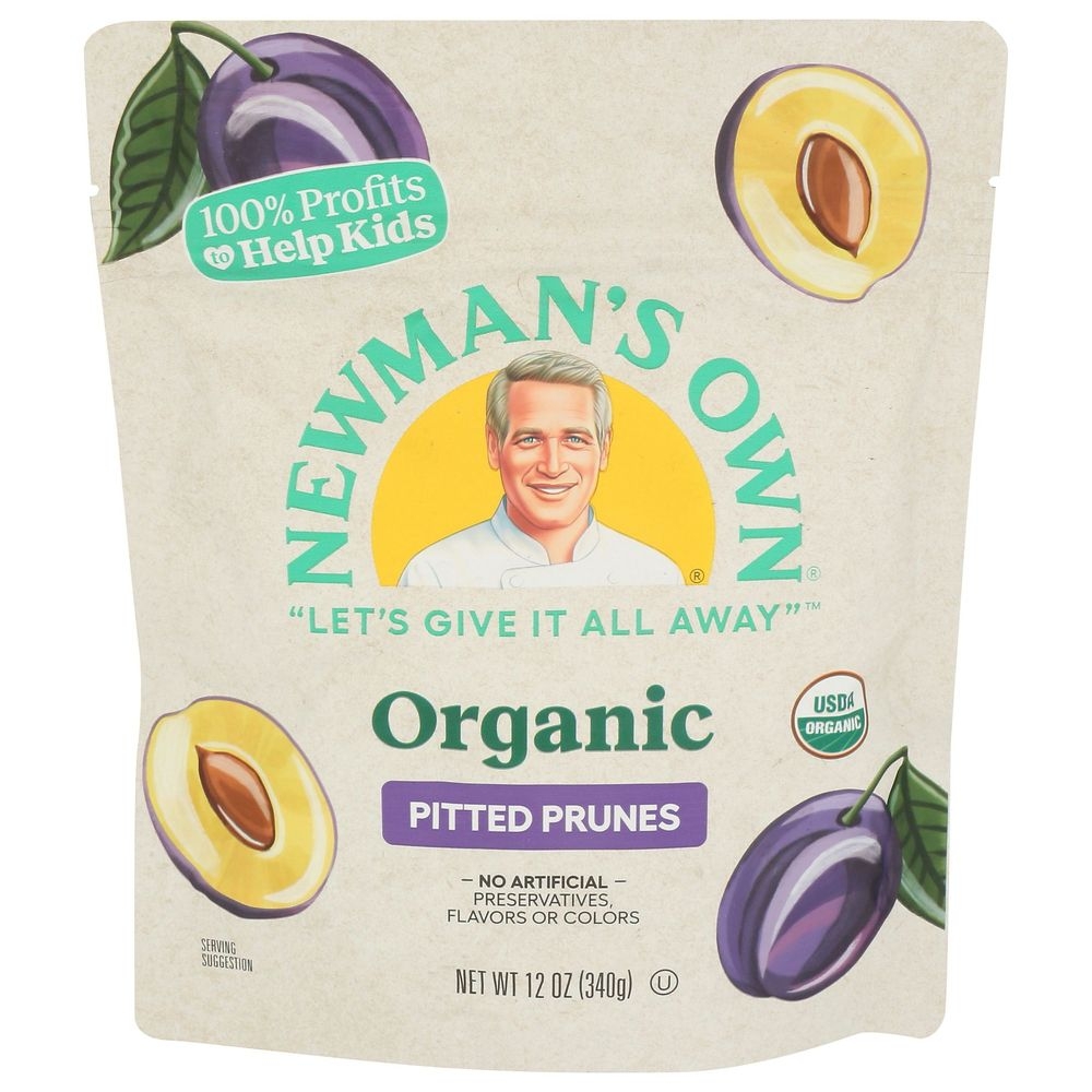 Newmans Own Organic Pitted Prunes, 12 Ounce -- 12 per case