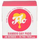 Flo Bamboo Ultra Thin Winged Day Pad, 16 count -- 3 per case