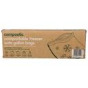 Compostic Compostable Freezer Safe Gallon Bags, 10 count -- 12 per case