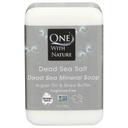 One With Nature Dead Sea Salt Soap Bar, 7 Ounce